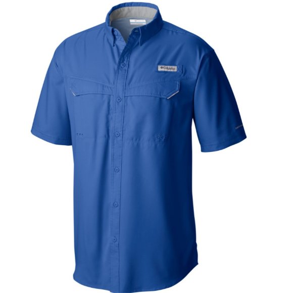 Columbia Other - NWOT Columbia Men's PFG Low Drag Offshore Blue Short Sleeve Shirt Size M